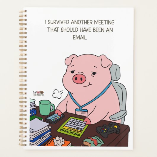 I Survived Another Meeting プランナー手帳 (正面)