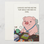 I Survived Another Meeting 便箋 (正面/裏面)