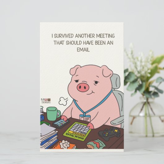 I Survived Another Meeting 便箋 (スタンド正面)