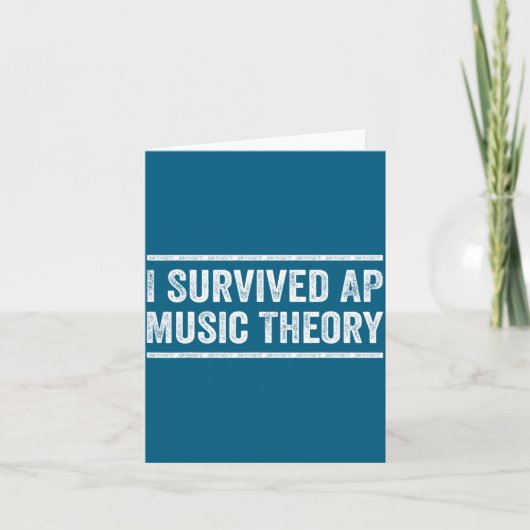 I Survived Ap Music Theory Funny Ap Examination Qu カード (正面)