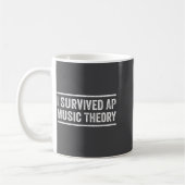 I Survived Ap Music Theory Funny Ap Examination Qu コーヒーマグカップ (左)