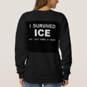 I Survived ICE スウェットシャツ (裏面)