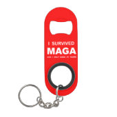 I Survived MAGA キーホルダー栓抜き (正面)