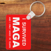 I Survived MAGA キーホルダー (裏面)