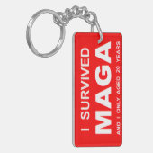 I Survived MAGA キーホルダー (正面左)