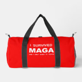 I Survived MAGA ダッフルバッグ (正面)