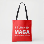 I Survived MAGA トートバッグ (正面)