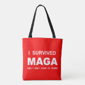 I Survived MAGA トートバッグ (裏面)
