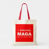 I Survived MAGA トートバッグ (裏面)