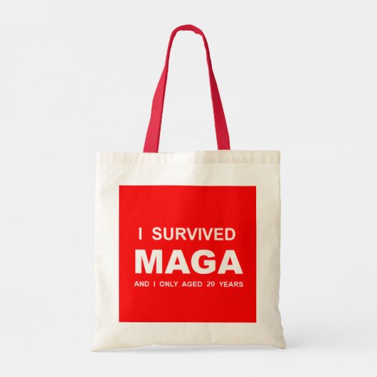 I Survived MAGA トートバッグ (裏面)