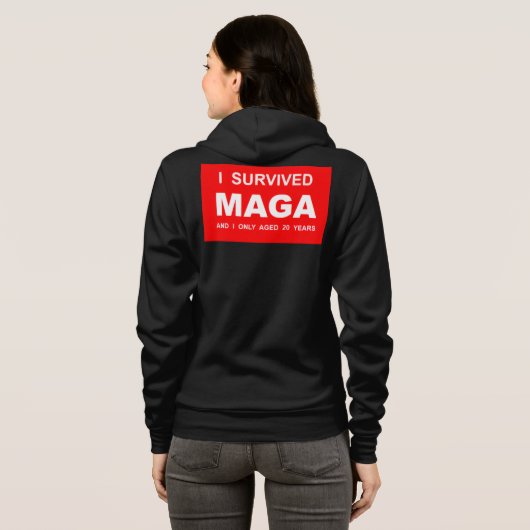 I Survived MAGA  パーカ (裏面フル)