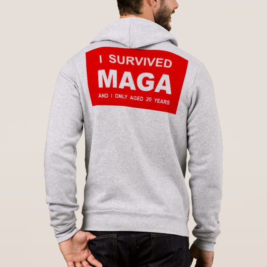 I Survived MAGA パーカ (裏面)