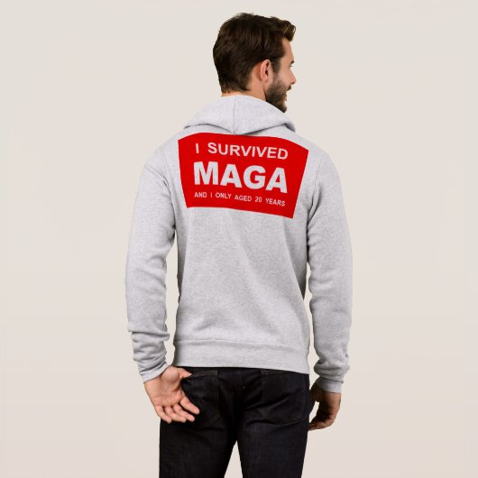 I Survived MAGA  パーカ (裏面フル)