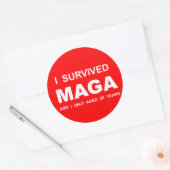 I Survived MAGA  ラウンドシール (封筒)