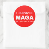 I Survived MAGA  ラウンドシール (バッグ)