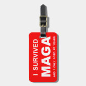 I Survived MAGA ラゲッジタグ (正面縦)
