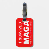 I Survived MAGA ラゲッジタグ (裏面縦)