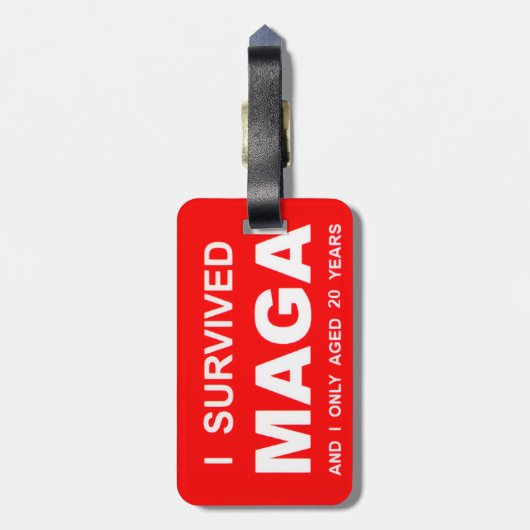 I Survived MAGA ラゲッジタグ (裏面縦)