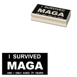 I Survived MAGA ラバースタンプ