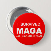 I Survived MAGA  缶バッジ (正面&裏面)
