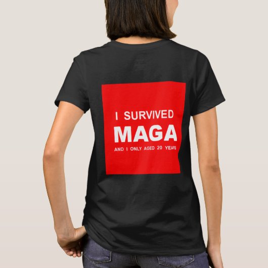 I Survived MAGA Tシャツ (裏面)