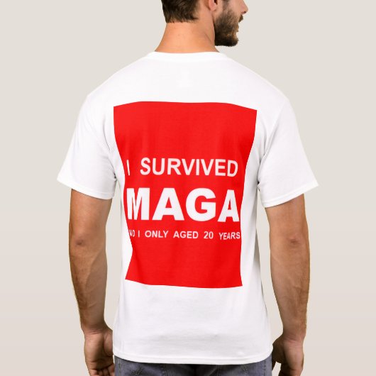 I Survived MAGA Tシャツ (裏面)
