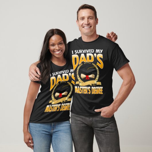 I Survived My Dads Masters Degree Happy Senior Tシャツ (ユニセックス)