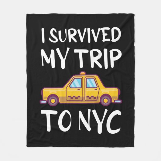 I Survived My Trip To NYC フリースブランケット (正面)