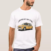 I Survived My Trip To NYC Taxi Graphic Funny Tシャツ (正面)