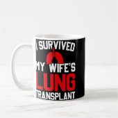 I Survived My Wife's Lung Transplant, New Lung コーヒーマグカップ (左)