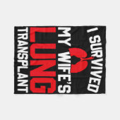 I Survived My Wife's Lung Transplant, New Lung フリースブランケット (正面(横))