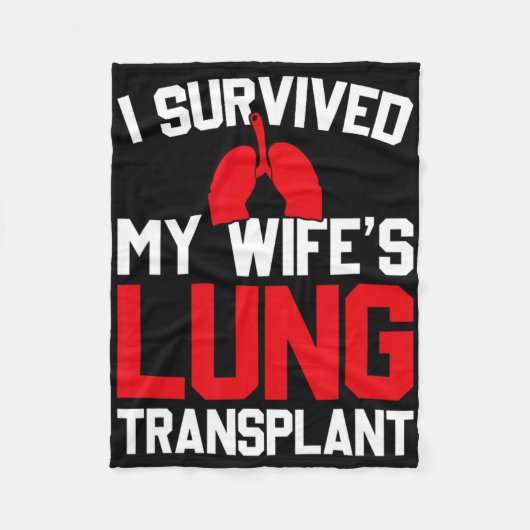 I Survived My Wife's Lung Transplant, New Lung フリースブランケット (正面)