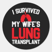 I Survived My Wife's Lung Transplant, New Lung  ラウンドシール (正面)
