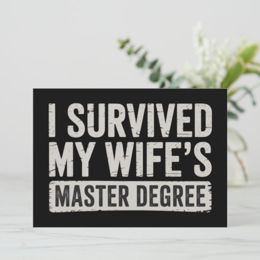 I Survived My Wife's Master Degree Graduation Gift 招待状 (スタンド正面)