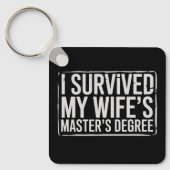 I Survived My Wife's Masters Degree Graduation  キーホルダー (正面)