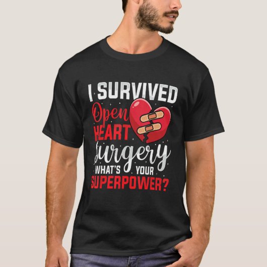 I Survived Open Heart Surgery Open Heart Surgery M Tシャツ (正面)
