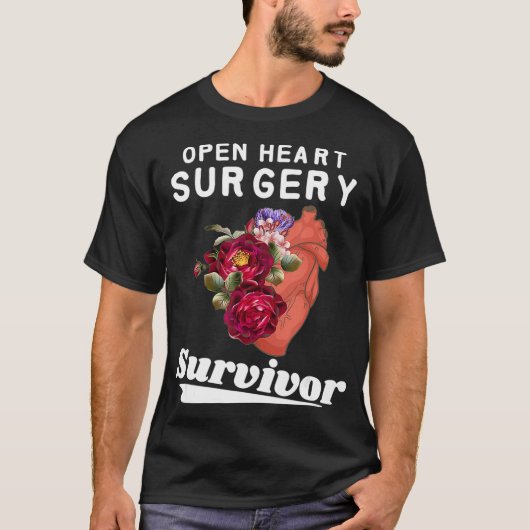 I Survived Open Heart Surgery shirt Heart Attack Tシャツ (正面)