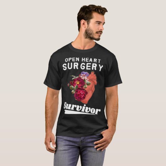 I Survived Open Heart Surgery shirt Heart Attack Tシャツ (正面フル)