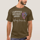 I Survived Open Heart Surgery Survivor Gift Tシャツ (正面)