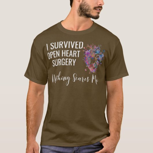 I Survived Open Heart Surgery Survivor Gift Tシャツ (正面)