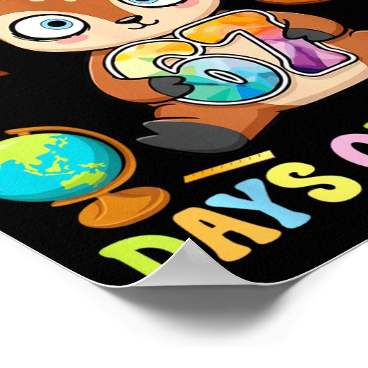 I Survived Six Seven Days Of School Cute Deer Stud ポスター (角)