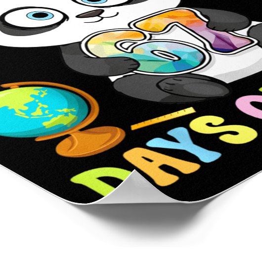 I Survived Six Seven Days Of School Cute Panda Stu ポスター (角)