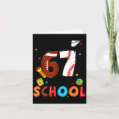 I Survived Sixty Seven Days Of School Funny Baseba カード (正面)