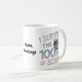 I Survived the 100 Days of School - Celebrate 100  コーヒーマグカップ (正面右)