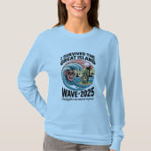 I Survived the Great Island Wave 2025 Tシャツ (正面)