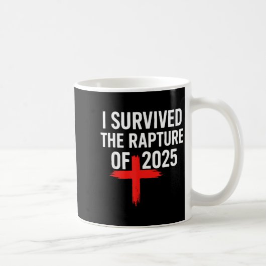 I Survived The Rapture Of 2025 コーヒーマグカップ (右)