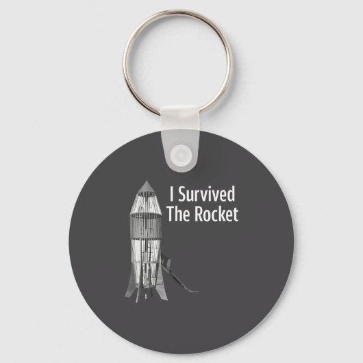 I Survived The Rocket Funny Apparel  キーホルダー (正面)