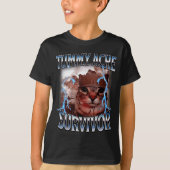 I Survived Today's Tummy Ache Survivor Funny Cat M Tシャツ (正面)