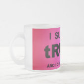 I Survived tRUMP フロストグラスマグカップ (左)