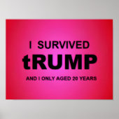 I Survived tRUMP ポスター (正面)